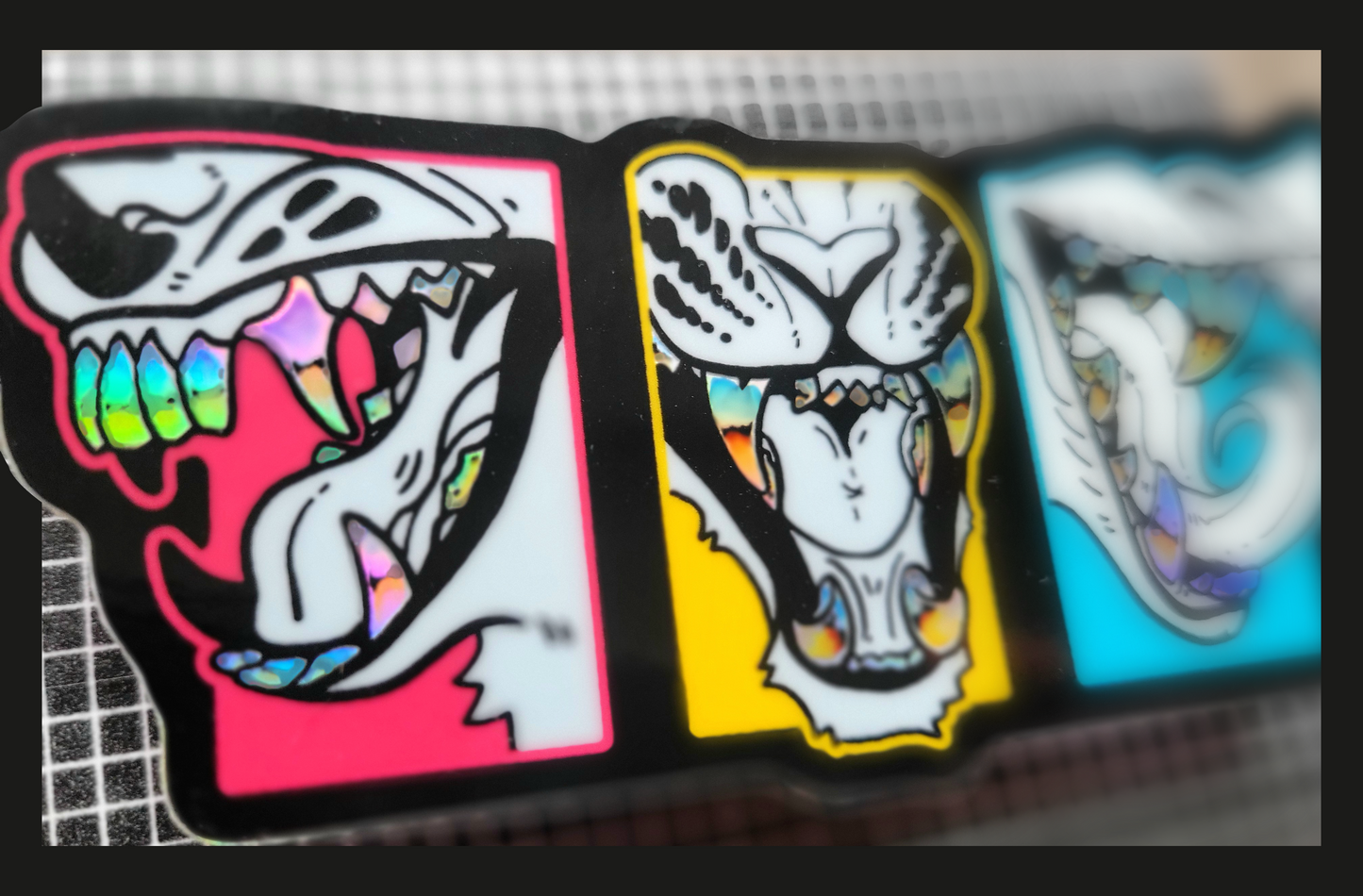 Chrome Teeth | Sticker