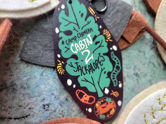 Camp Chimera | Cabin Keychain