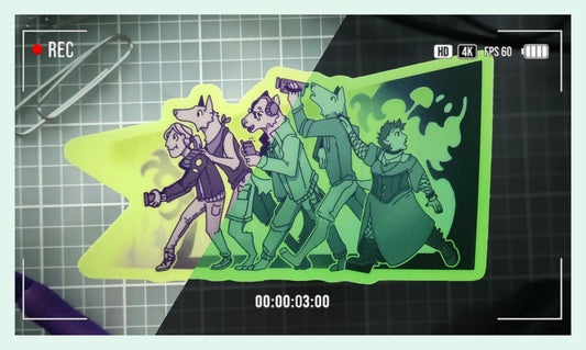 Who's There? | Glow in the Dark Sticker