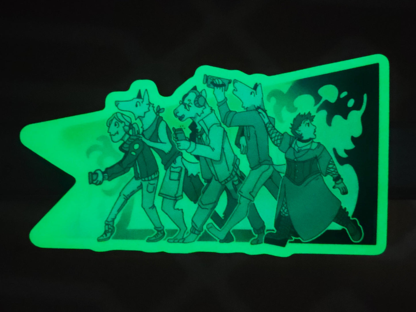 Who's There? | Glow in the Dark Sticker