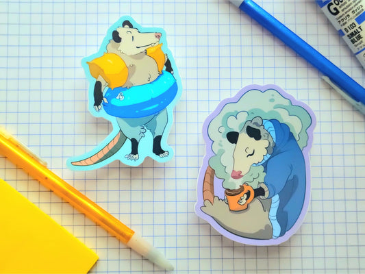 Seasonal Opossums (Old) | Sticker