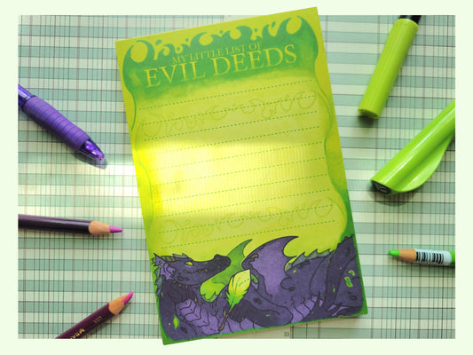 List of Evil Deeds | Notepad