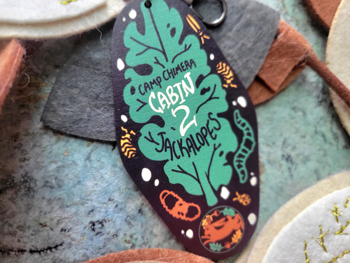 Camp Chimera | Cabin Keychain