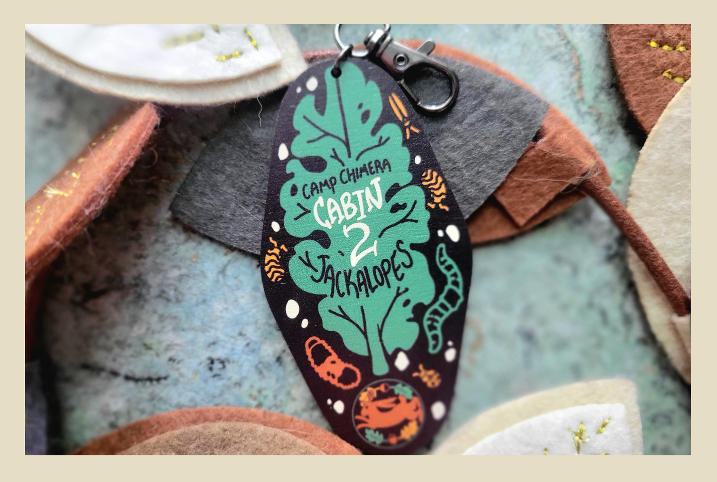 Camp Chimera | Cabin Keychain