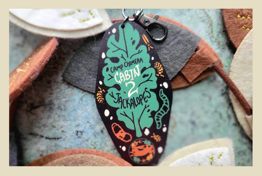 Camp Chimera | Cabin Keychain