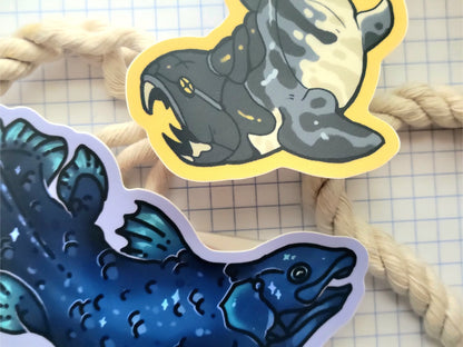 Dunkleosteus & Coelocanth | Stickers