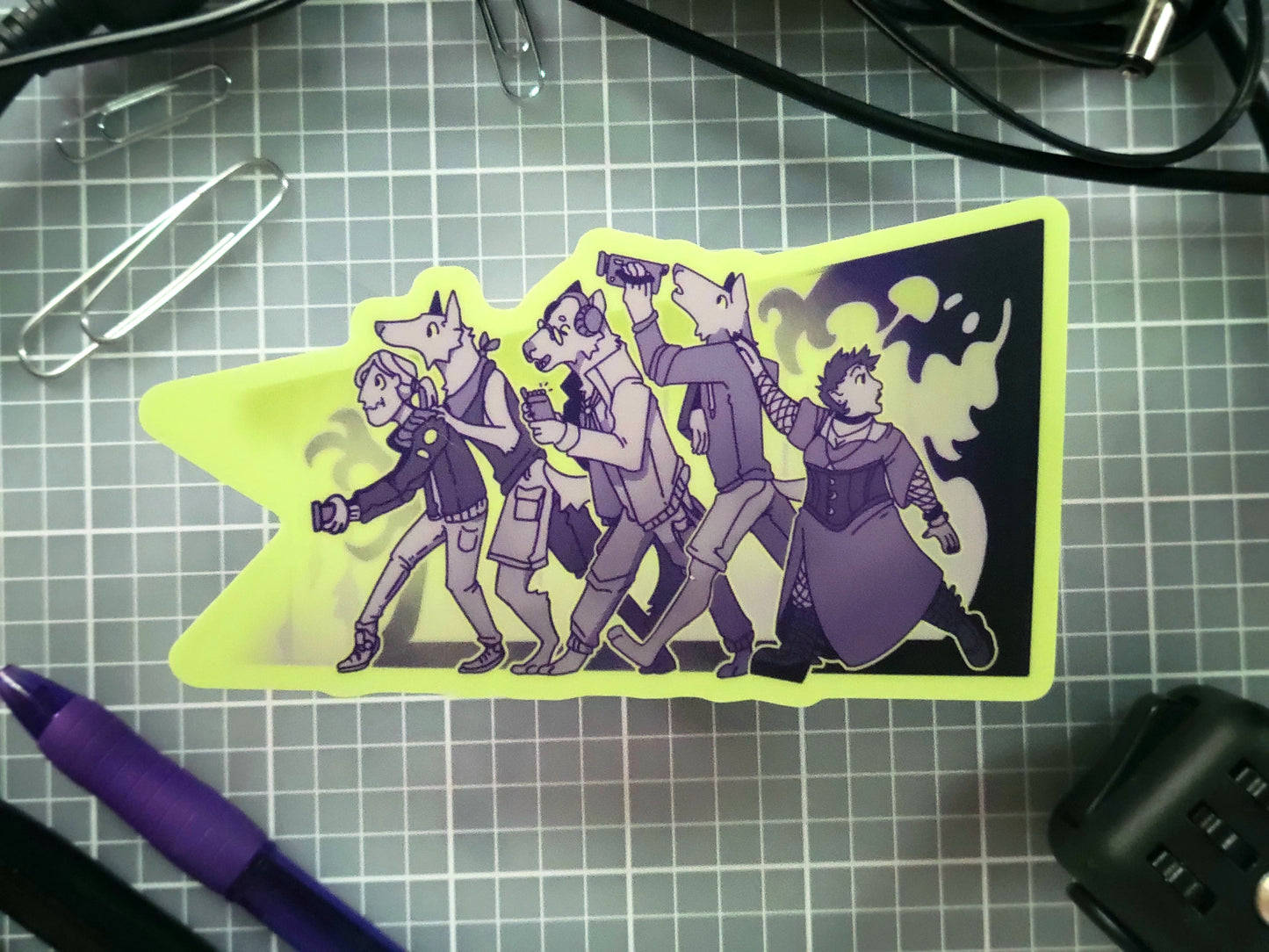 Who's There? | Glow in the Dark Sticker
