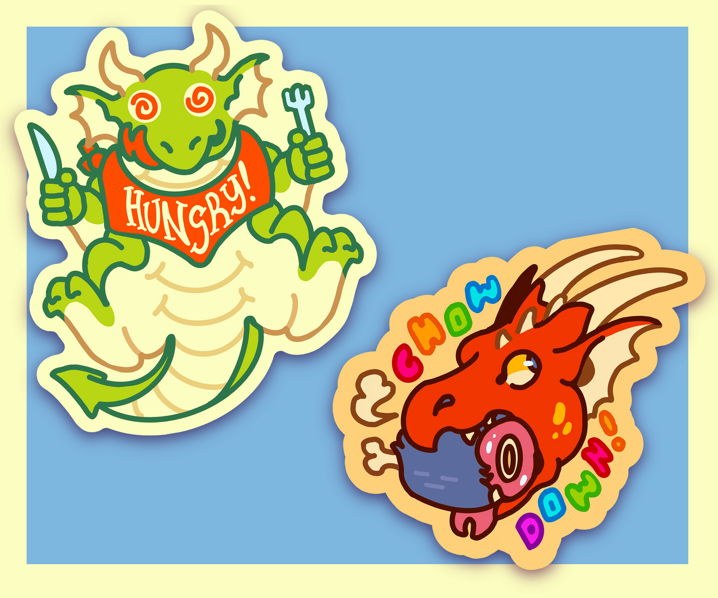 Hungry Dragons | Sticker