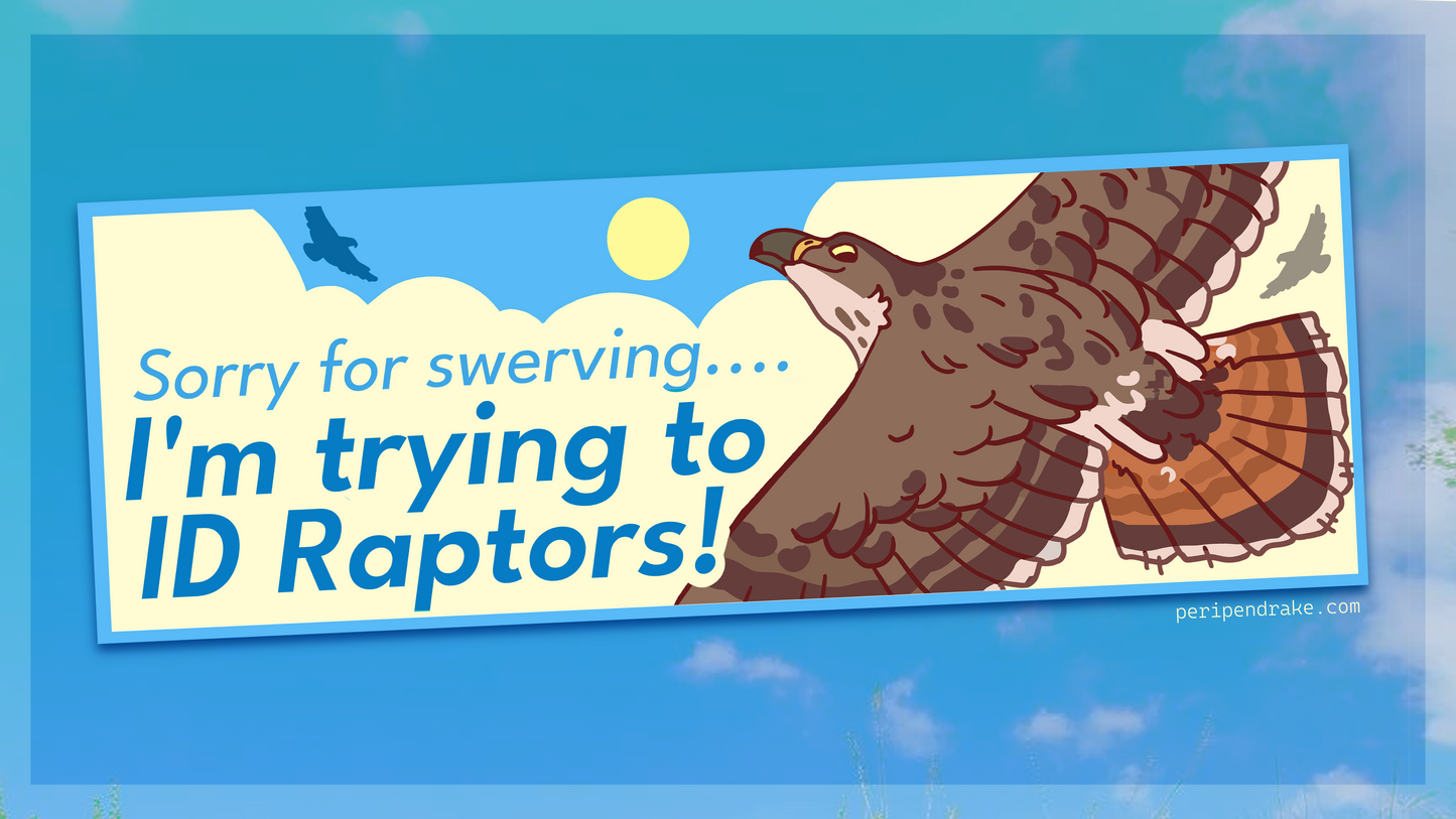 Raptor Spotting | Mini Bumper Sticker