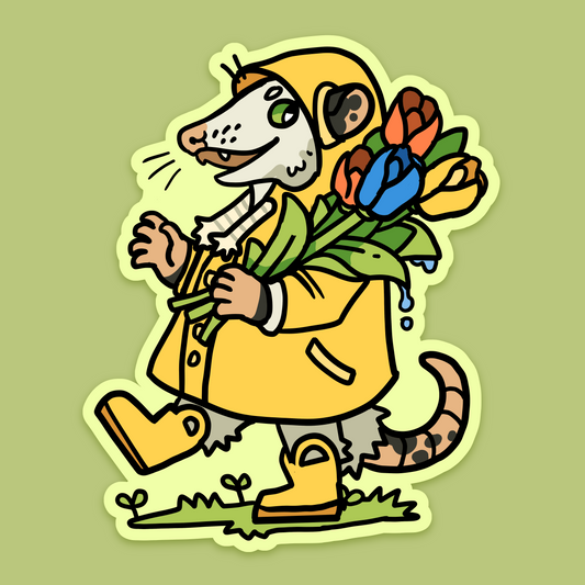 Spring Opossum (New) | Sticker
